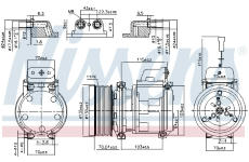 Kompresor, klimatizace NISSENS 890331