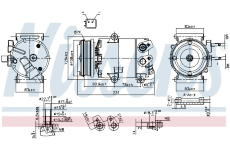 Kompresor, klimatizace NISSENS 890588