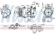 Kompresor, klimatizace NISSENS 890606