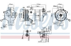 Kompresor, klimatizace NISSENS 890667