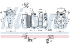Kompresor, klimatizace NISSENS 890683