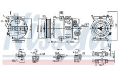 Kompresor klimatizácie NISSENS 890751