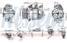 Kompresor, klimatizace NISSENS 890755