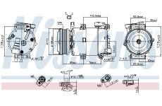Kompresor, klimatizace NISSENS 890788