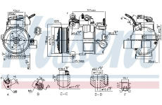 Kompresor, klimatizace NISSENS 890800