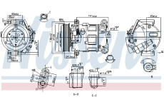 Kompresor, klimatizace NISSENS 890801