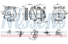 Kompresor, klimatizace NISSENS 890896