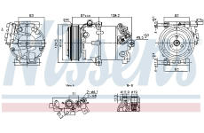 Kompresor, klimatizace NISSENS 890897