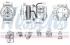 Kompresor klimatizácie NISSENS 890957