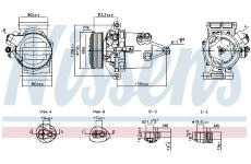 Kompresor, klimatizace NISSENS 890980