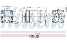Kompresor klimatizácie NISSENS 891000