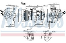 Kompresor, klimatizace NISSENS 891007