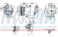 Kompresor, klimatizace NISSENS 891012