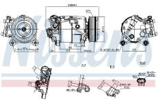 Kompresor, klimatizace NISSENS 891019