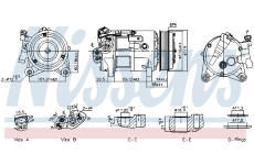 Kompresor, klimatizace NISSENS 891038