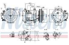 Kompresor, klimatizace NISSENS 891052