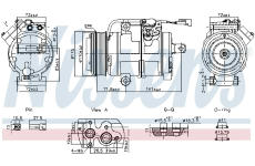 Kompresor, klimatizace NISSENS 891060