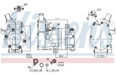 Kompresor, klimatizace NISSENS 891075