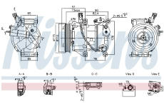 Kompresor, klimatizace NISSENS 891095