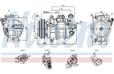 Kompresor, klimatizace NISSENS 891101