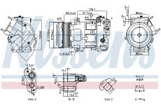 Kompresor, klimatizace NISSENS 891103