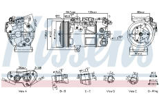 Kompresor, klimatizace NISSENS 891141