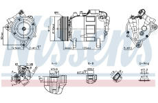 Kompresor, klimatizace NISSENS 891148