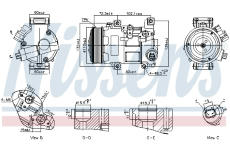 Kompresor, klimatizace NISSENS 89516