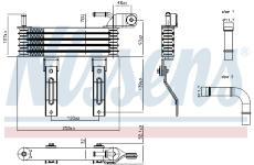 Chladič oleje, automatická převodovka NISSENS 91155