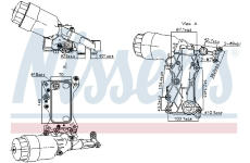Olejový chladič, motorový olej NISSENS 91241