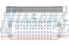 Olejový chladič, motorový olej NISSENS 91308