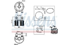 Chladič oleje, automatická převodovka NISSENS 91507