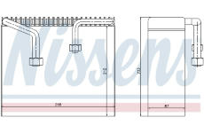 Výparník, klimatizace NISSENS 92068