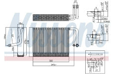 Výparník klimatizácie NISSENS 92327