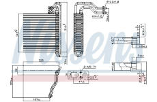 Výparník klimatizácie NISSENS 92333