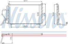 Kondenzátor, klimatizace NISSENS 94007