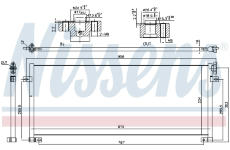 Kondenzátor, klimatizace NISSENS 940493
