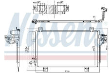Kondenzátor, klimatizace NISSENS 940723