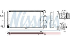 Kondenzátor, klimatizace NISSENS 940829