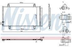 Kondenzátor, klimatizace NISSENS 940865