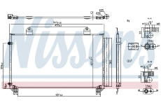 Kondenzátor, klimatizace NISSENS 940916
