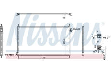 Kondenzátor, klimatizace NISSENS 940917