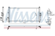 Kondenzátor, klimatizace NISSENS 940919