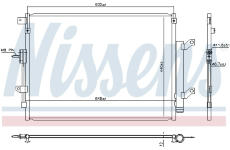 Kondenzátor, klimatizace NISSENS 940934