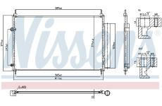 Kondenzátor, klimatizace NISSENS 940953