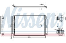 Kondenzátor, klimatizace NISSENS 940969