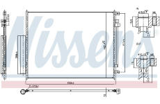 Kondenzátor, klimatizace NISSENS 940972