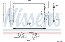 Kondenzátor, klimatizace NISSENS 940973