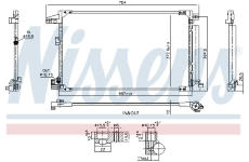 Kondenzátor klimatizácie NISSENS 940976