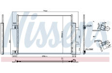 Kondenzátor, klimatizace NISSENS 941008
